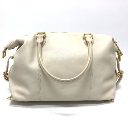 LOUIS VUITTON Boston Duffel bag Model number unknown leather white Sac Louis