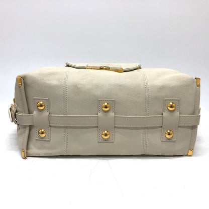 LOUIS VUITTON Boston Duffel bag Model number unknown leather white Sac Louis
