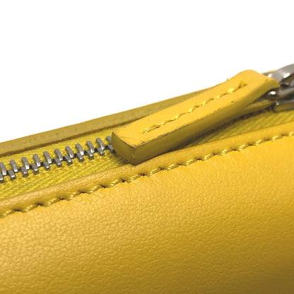 FENDI Bag charm 7AR706 leather yellow taco motif Coin case Women Used Authentic