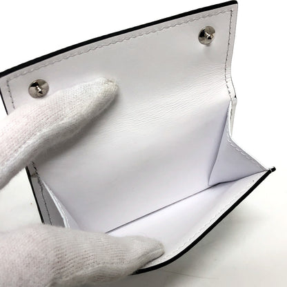 LOUIS VUITTON Trifold wallet M30899 leather white Tiger Lama Monogram Discovery compact wallet