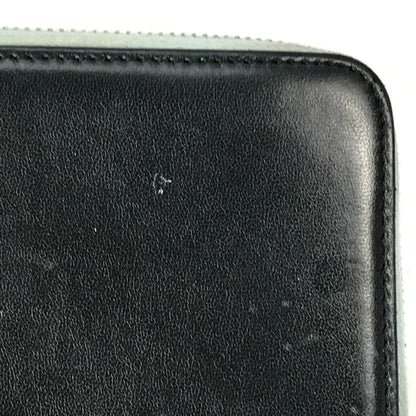 CHANEL Long Wallet Purse leather black airline triple coco Long wallet