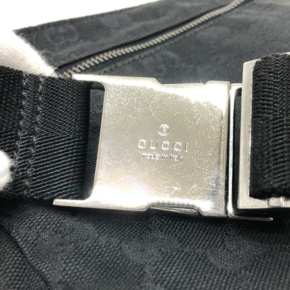 GUCCI Waist bag 28566 GG canvas / leather black GG Sling bag