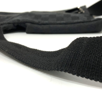 GUCCI Waist bag 28566 GG canvas / leather black GG Sling bag
