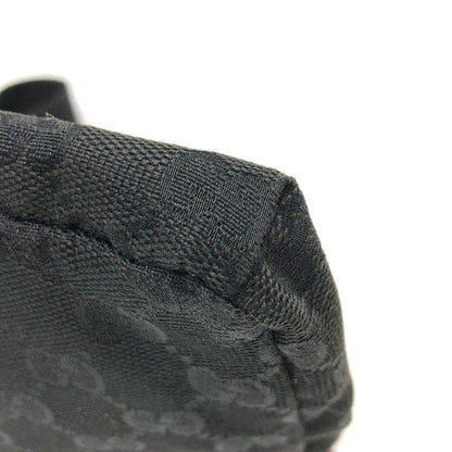 GUCCI Waist bag 28566 GG canvas / leather black GG Sling bag