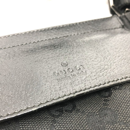 GUCCI Waist bag 28566 GG canvas / leather black GG Sling bag