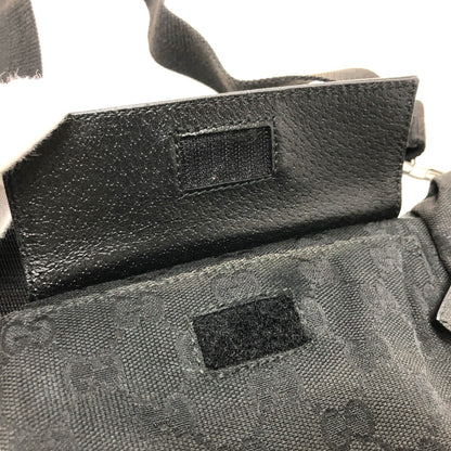 GUCCI Waist bag 28566 GG canvas / leather black GG Sling bag
