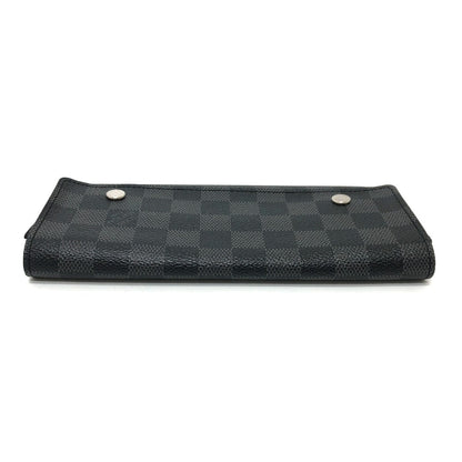 LOUIS VUITTON Long Wallet Purse N63084 Damier Grafitto Canvas black Damier Grafitte Portefeuille long modular