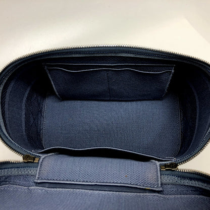 Dior Vanity bag canvas blue Canage Women Used Authentic