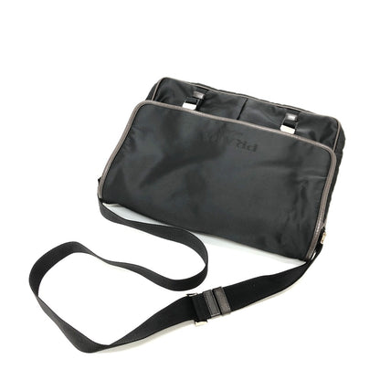 PRADA Shoulder Bag VA0793 Nylon black Messenger bag mens Used Authentic