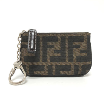 FENDI Coin case canvas Brown Zucca