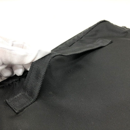 PRADA Clutch bag Nylon black Handbag PC case Triangle logo