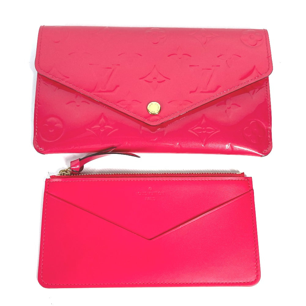 LOUIS VUITTON Long Wallet Purse M61689 Monogram Vernis pink Monogram Vernis Portefeuille Jeanne