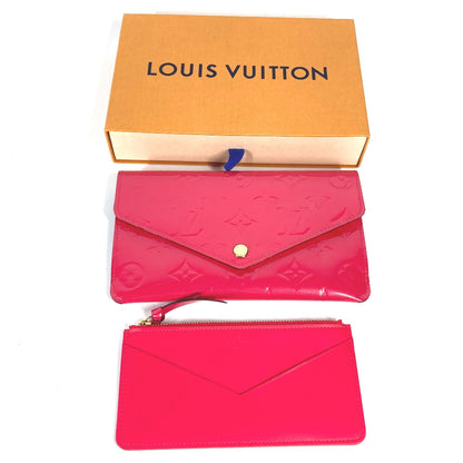 LOUIS VUITTON Long Wallet Purse M61689 Monogram Vernis pink Monogram Vernis Portefeuille Jeanne