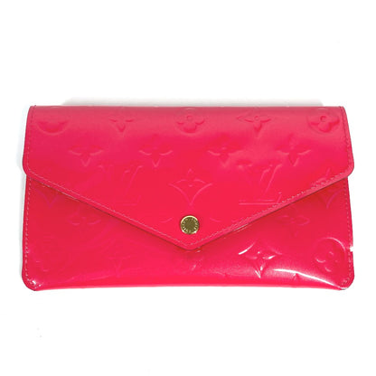 LOUIS VUITTON Long Wallet Purse M61689 Monogram Vernis pink Monogram Vernis Portefeuille Jeanne