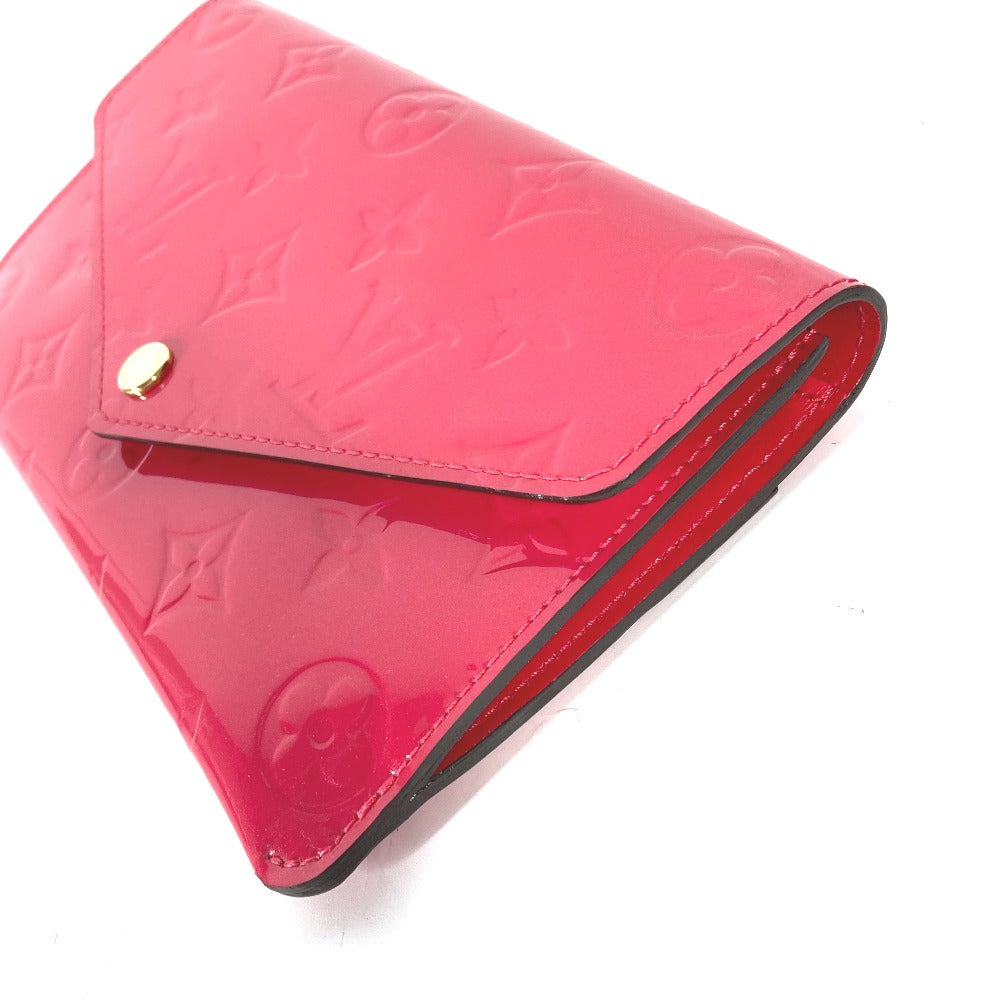 LOUIS VUITTON Long Wallet Purse M61689 Monogram Vernis pink Monogram Vernis Portefeuille Jeanne