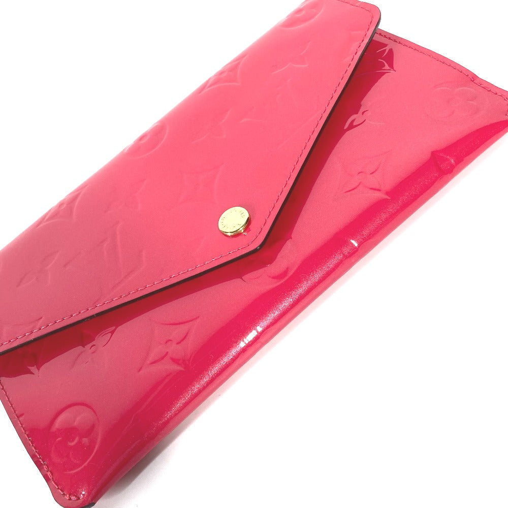 LOUIS VUITTON Long Wallet Purse M61689 Monogram Vernis pink Monogram Vernis Portefeuille Jeanne