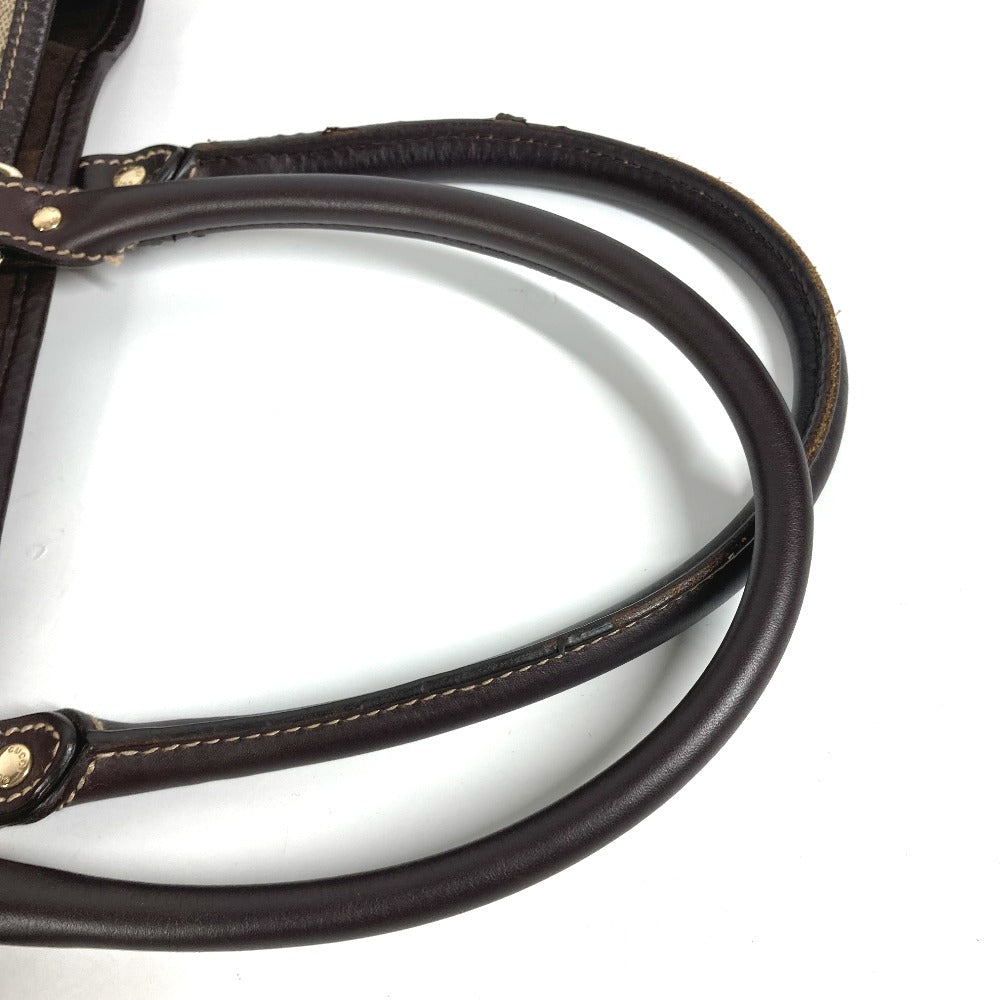 GUCCI Shoulder Bag 228668 PVC / Leather beige GG plus vertical