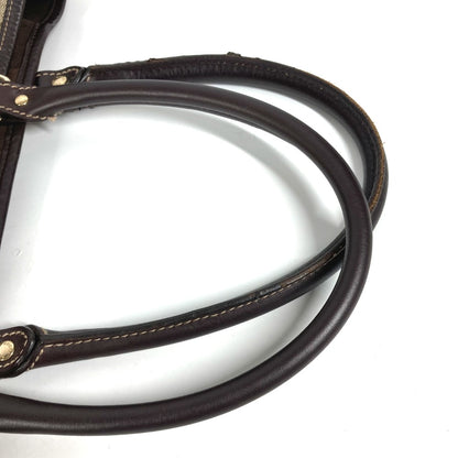 GUCCI Shoulder Bag 228668 PVC / Leather beige GG plus vertical