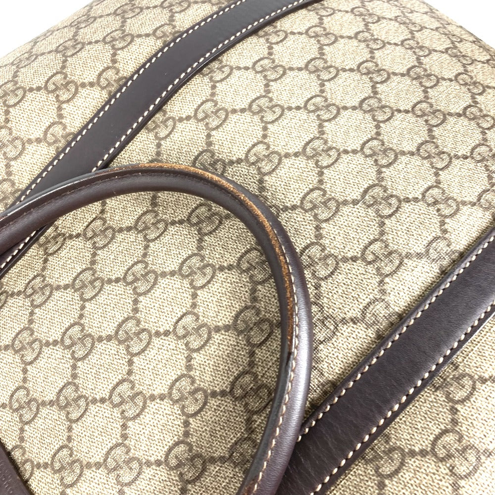 GUCCI Shoulder Bag 228668 PVC / Leather beige GG plus vertical