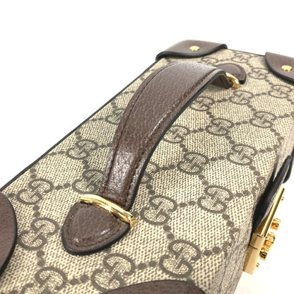 GUCCI Handbag 675969 GG Supreme canvas, leather beige GG Supreme Case Apple Watch Padlock Case for Apple Watch Women Used Authentic