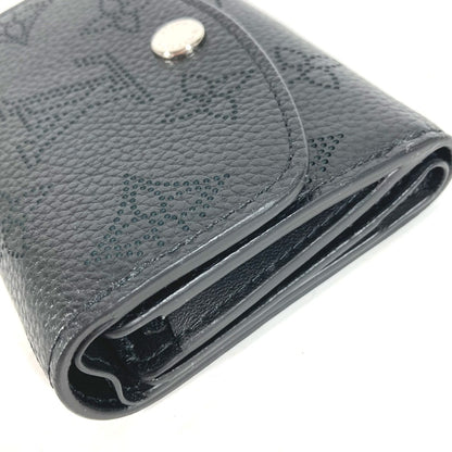 LOUIS VUITTON Trifold wallet M67498 monogram mahina leather black Mahina Portefeuille Iris XS Women Used Authentic