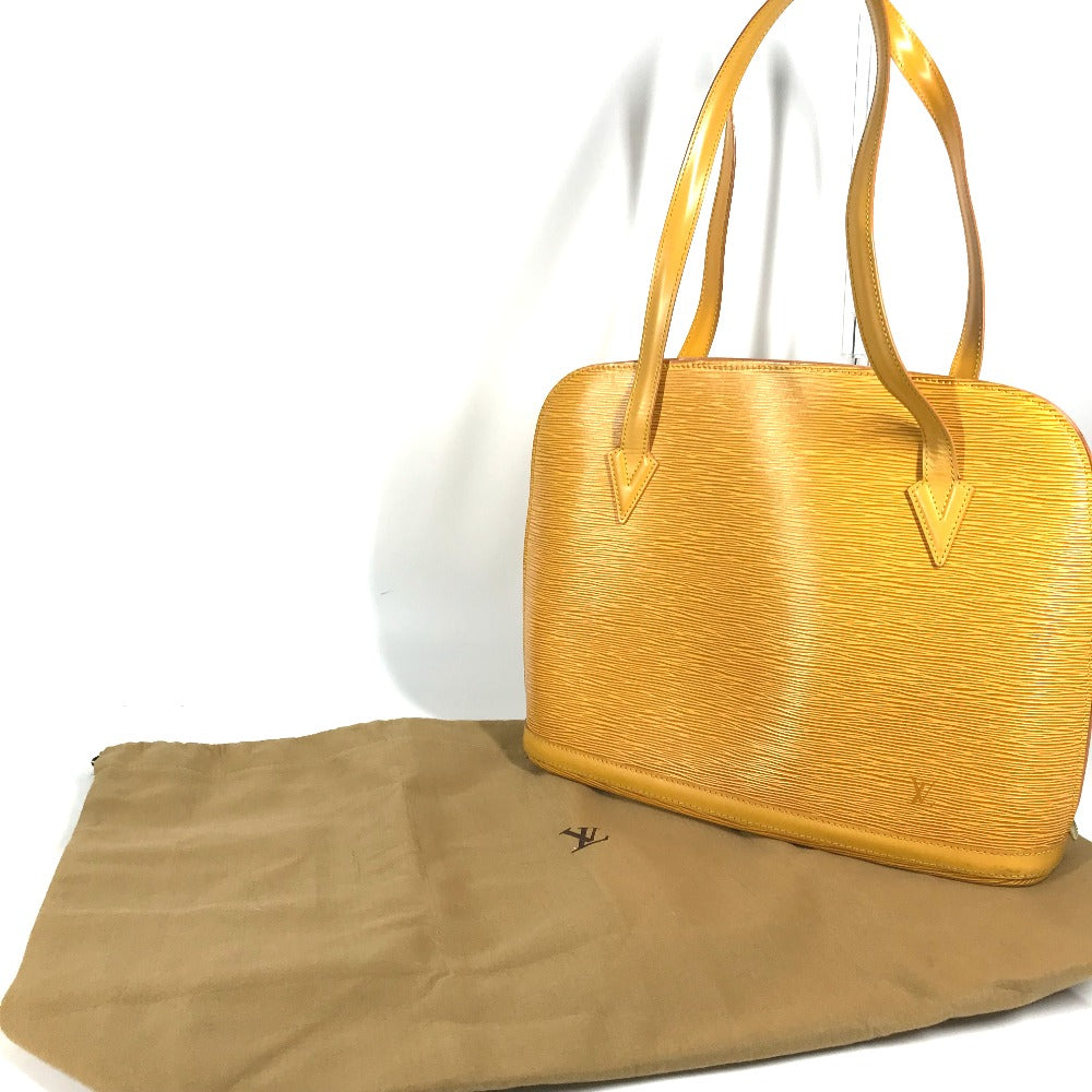 LOUIS VUITTON Shoulder Bag M52289 Epi Leather yellow Epi Ryu Sac Women Used Authentic