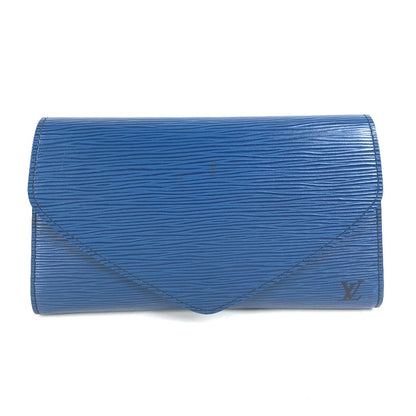 LOUIS VUITTON Clutch bag M52635 Epi Leather blue Epi Art deco