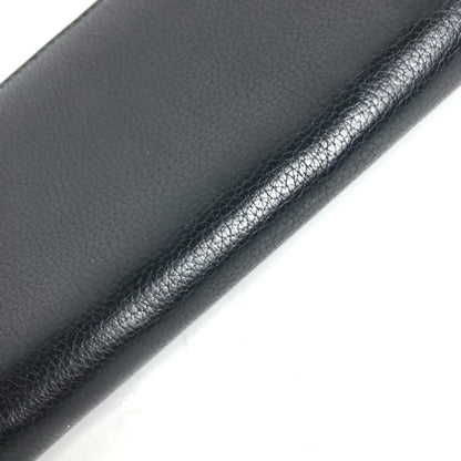 GUCCI Long Wallet Purse 496317 leather black logo