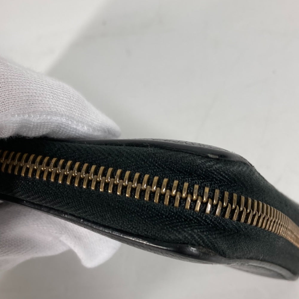 GUCCI Long Wallet Purse 496317 leather black logo