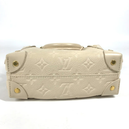 LOUIS VUITTON Shoulder Bag M45394  Monogram Ann Platt Leather white Monogram Ann Platt Petite Malle Souple Women Used Authentic