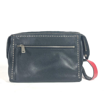 FENDI Shoulder Bag 7VA407 leather black Messenger bag Celeria mens Used Authentic