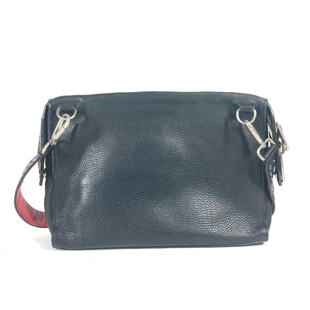 FENDI Shoulder Bag 7VA407 leather black Messenger bag Celeria mens Used Authentic