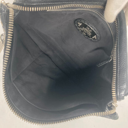 FENDI Shoulder Bag 7VA407 leather black Messenger bag Celeria mens Used Authentic