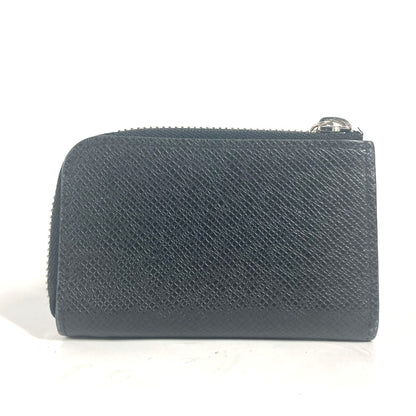 LOUIS VUITTON Coin case M63375 Taiga Leather black Taiga Portemonejour