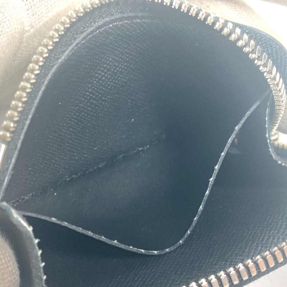 LOUIS VUITTON Coin case M63375 Taiga Leather black Taiga Portemonejour