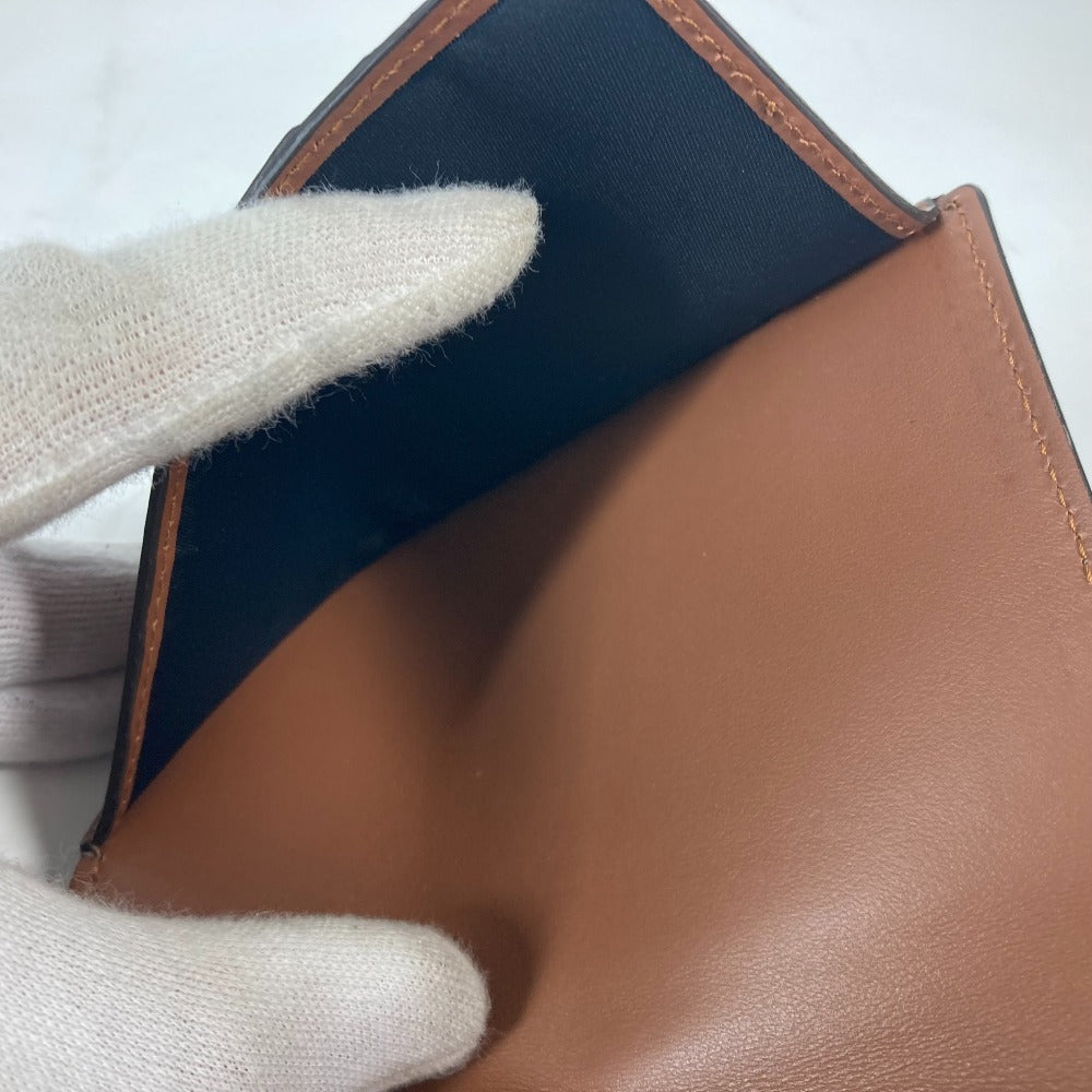 BURBERRY passport case PVC / Leather Brown TB logo