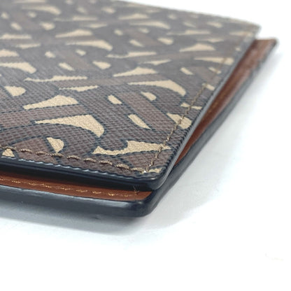 BURBERRY passport case PVC / Leather Brown TB logo