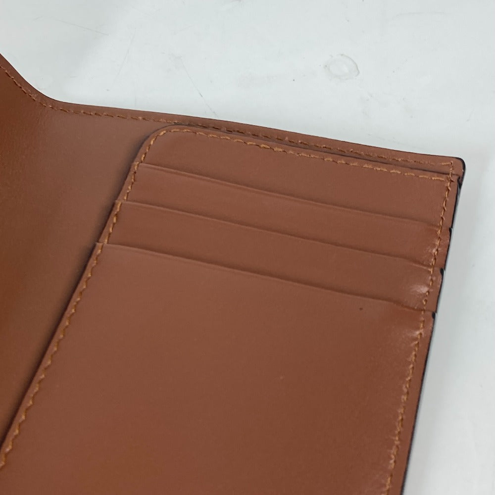 BURBERRY passport case PVC / Leather Brown TB logo