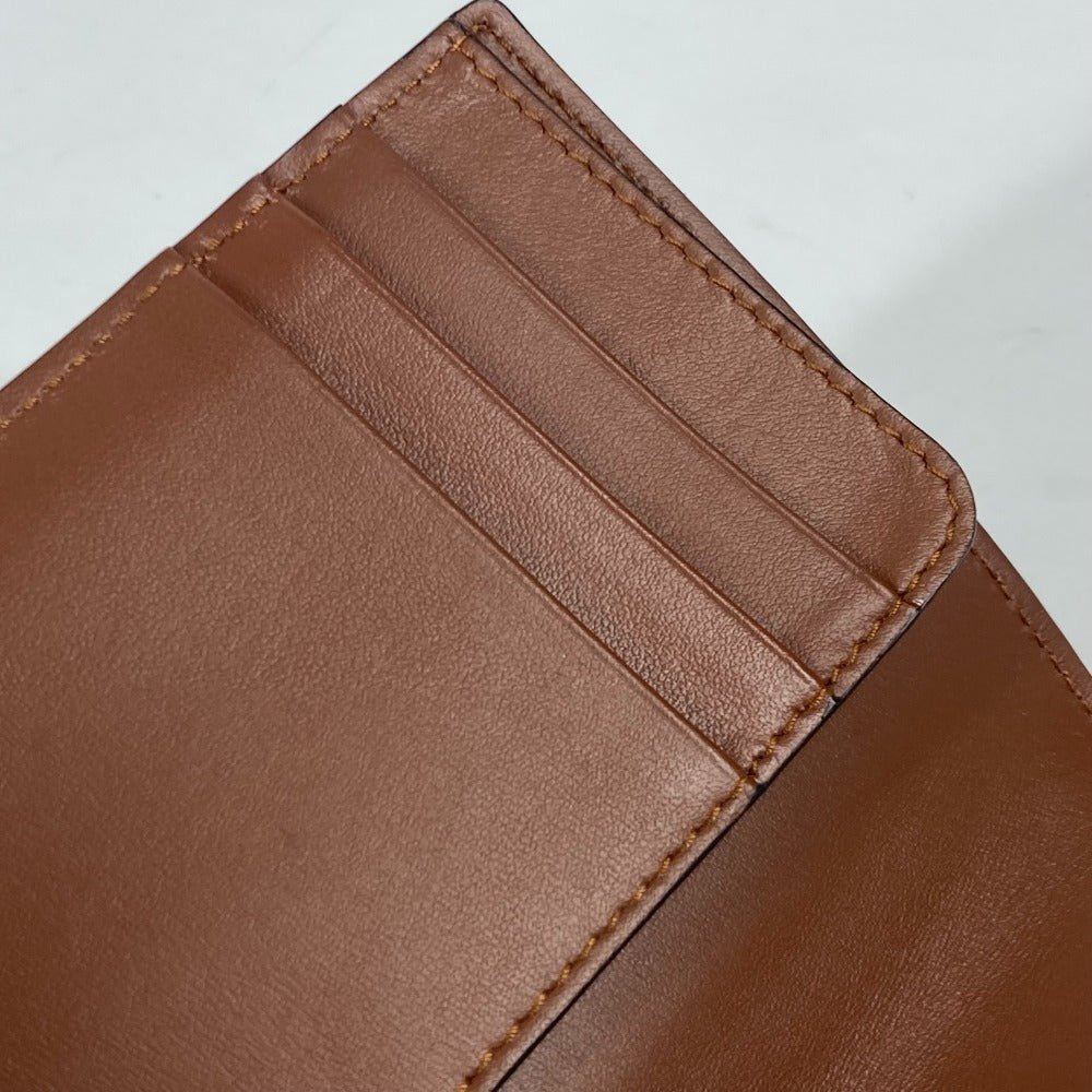 BURBERRY passport case PVC / Leather Brown TB logo