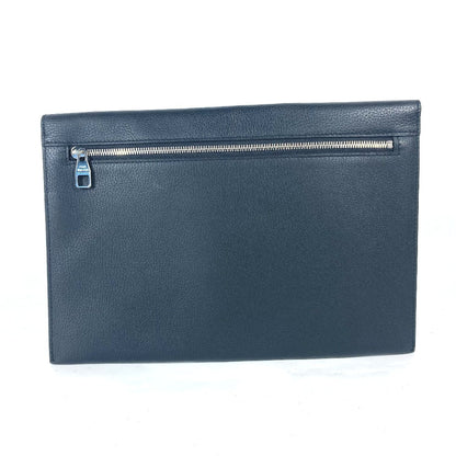 LOUIS VUITTON Clutch bag M62250 Taurillon Clemence Leather black LV logo pochette envelope
