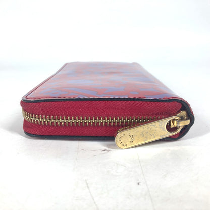 LOUIS VUITTON Long Wallet Purse M90123 Patent leather pink Vernis suite monogram Zippy wallet