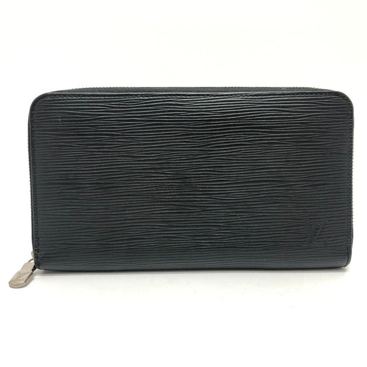 LOUIS VUITTON Long Wallet Purse M62643 Epi Leather black Epi Zippy Organizer NM
