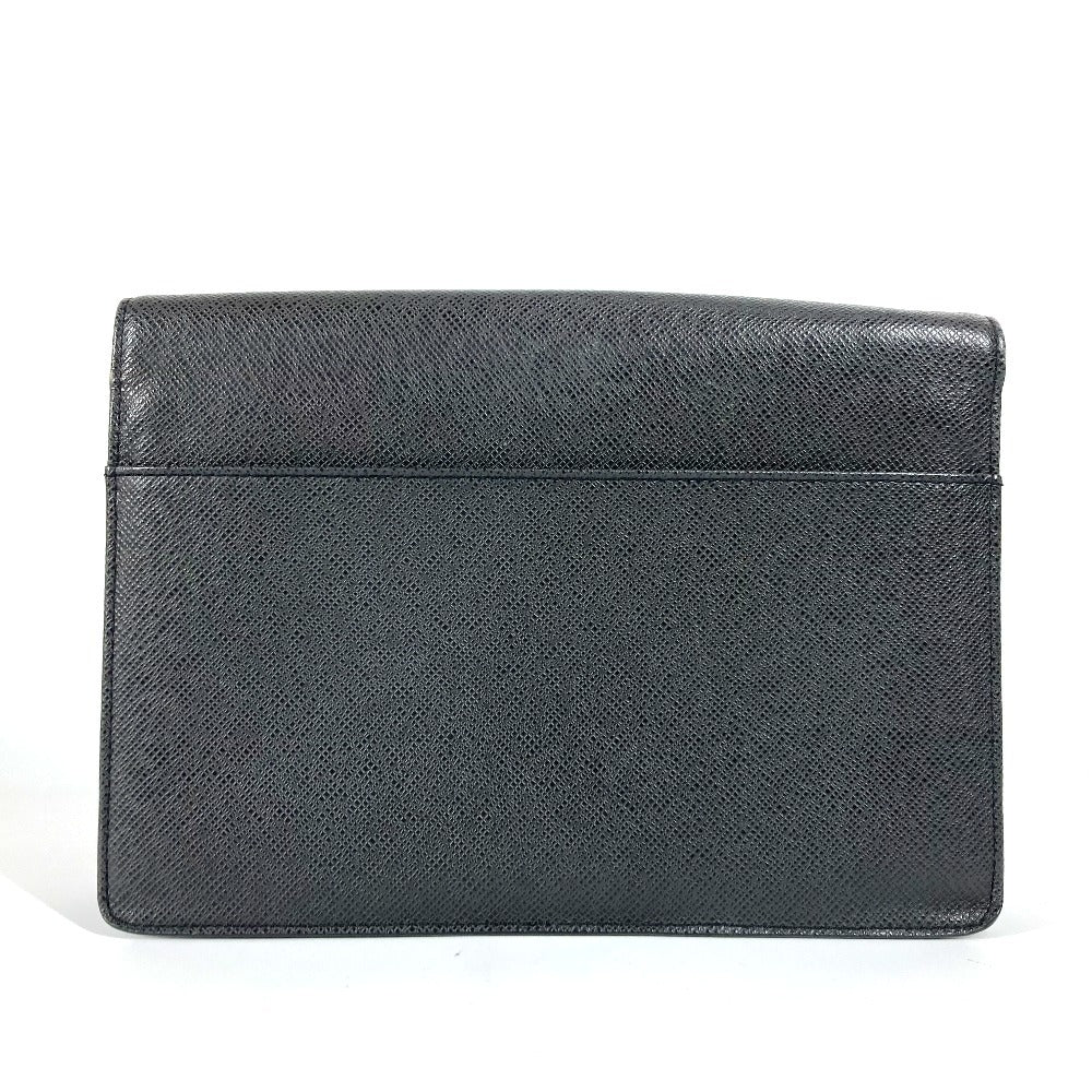 LOUIS VUITTON business bag M30782 Taiga Leather black Taiga Selenga