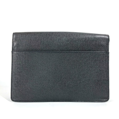 LOUIS VUITTON business bag M30782 Taiga Leather black Taiga Selenga