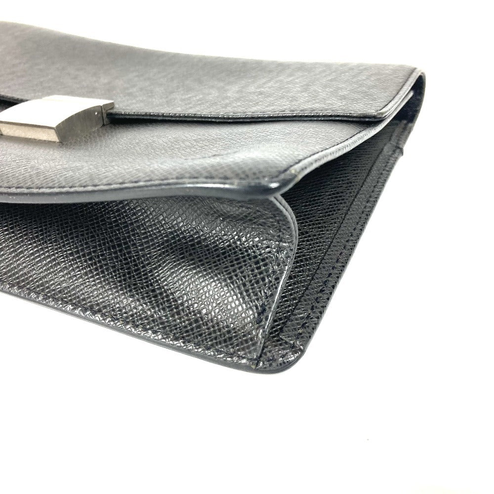 LOUIS VUITTON business bag M30782 Taiga Leather black Taiga Selenga