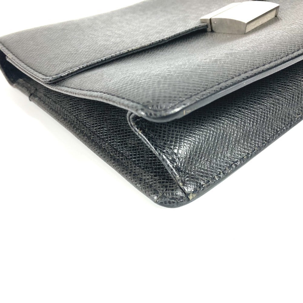 LOUIS VUITTON business bag M30782 Taiga Leather black Taiga Selenga