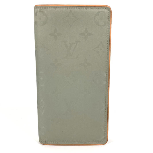 LOUIS VUITTON Long Wallet Purse M63236 Canvas, Monogram Titanium Canvas gray Monogram titanium Portefeuille Braza