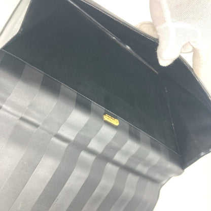 FENDI Business bag PVC / Leather black vintage Pecan logo