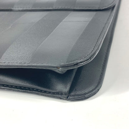 FENDI Business bag PVC / Leather black vintage Pecan logo