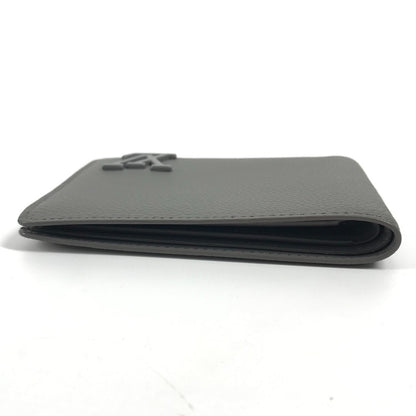 LOUIS VUITTON Folded wallet M81026 Calf leather gray LV Aerogram Portefeuille Multripru